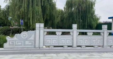 盐城 芝麻灰桥栏杆、河道栏杆安装效果