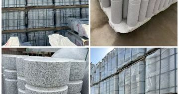 盐城 芝麻白花岗岩挡车柱、隔离柱多少钱