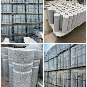 盐城 芝麻白花岗岩挡车柱、隔离柱多少钱