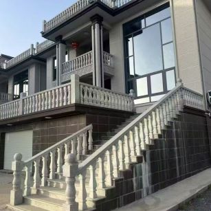 盐城 芝麻白别墅阳台栏杆，楼梯栏杆