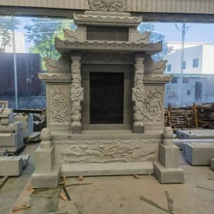 盐城 芝麻灰高档墓碑、土墓，一套也支持定做