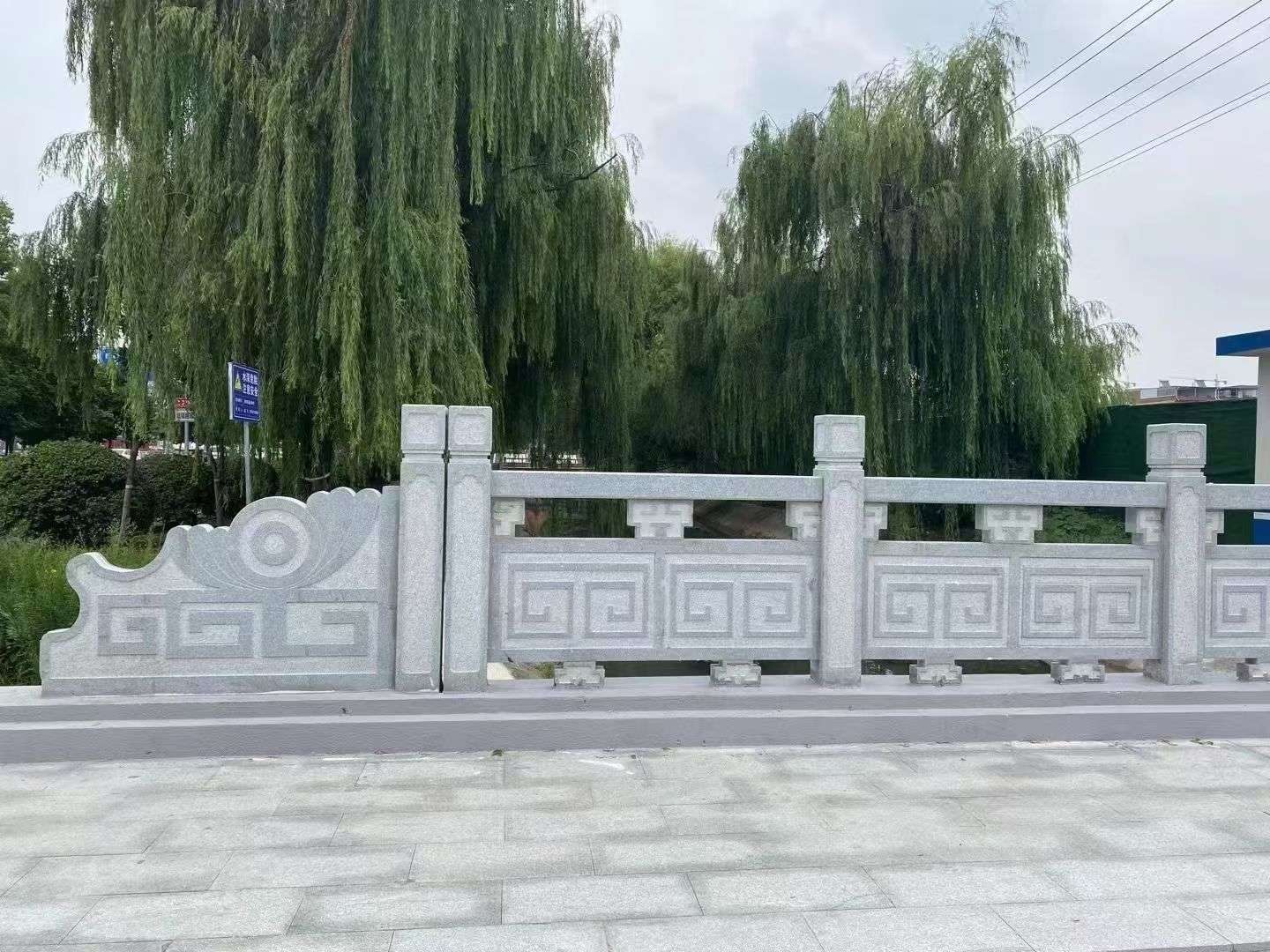 盐城 芝麻灰桥栏杆、河道栏杆安装效果